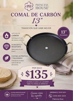 Princess House 13" Carbon Steel Comal