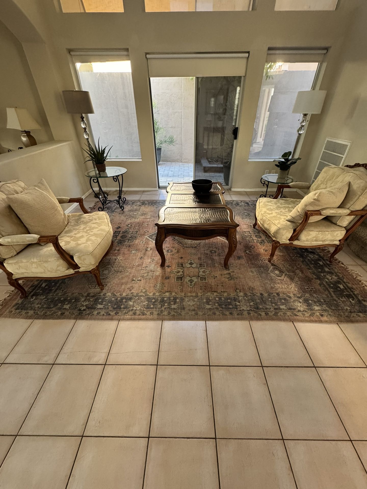 Game Coffee Table And 2 Chairs