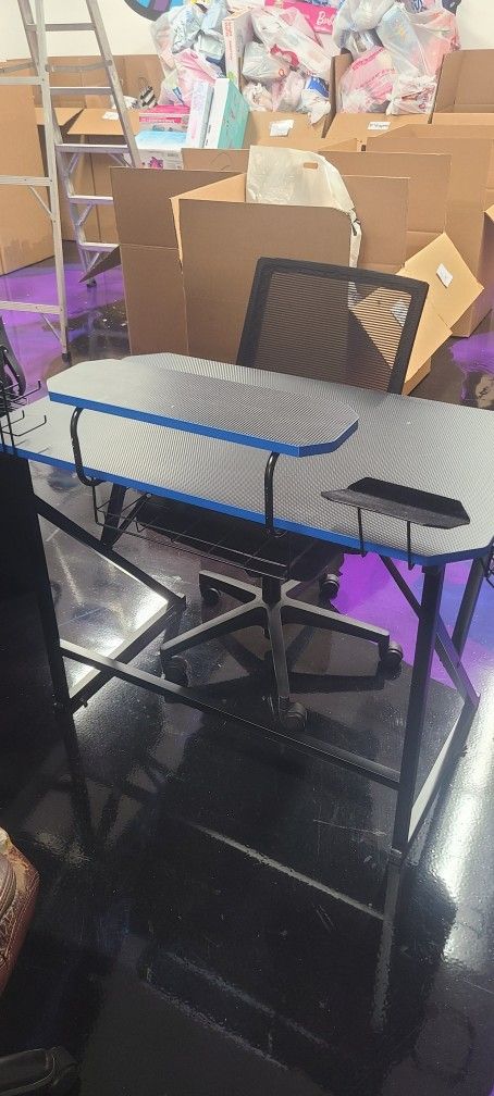 Desks, Chairs, Filing Cabinets And Monitors