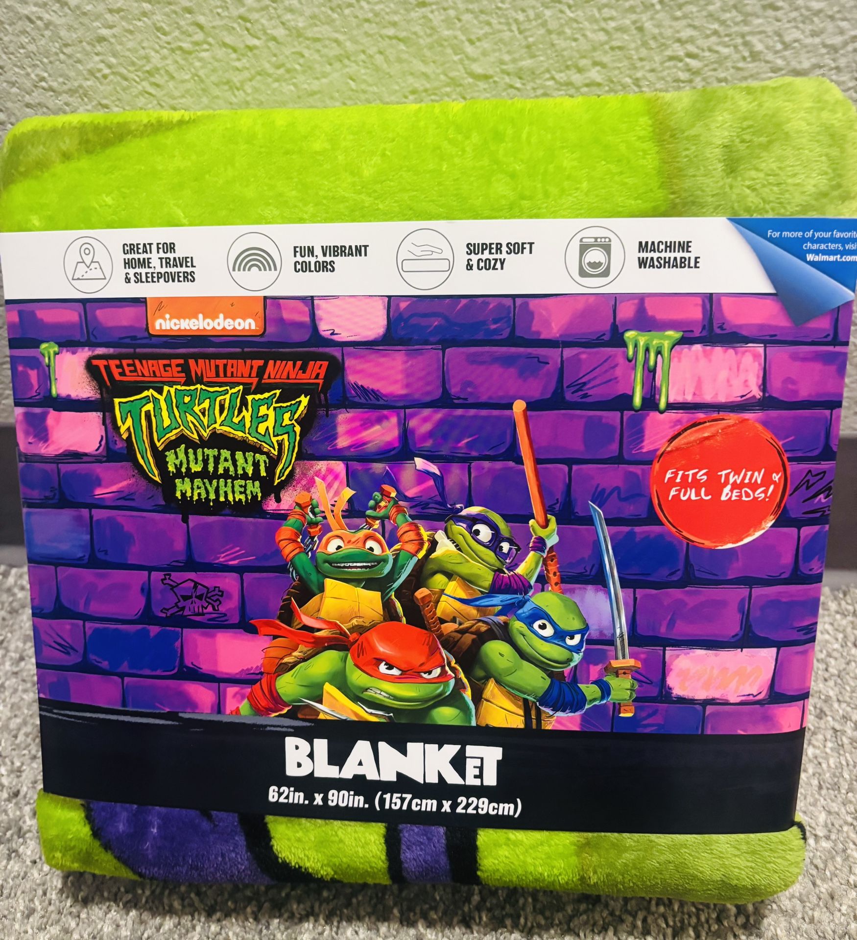 New Ninja Turtles Large Blanket