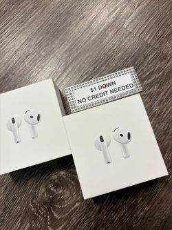 Apple AirPods 4 Bluetooth Headphones New - Only $1 Today Pay The Rest Later! 