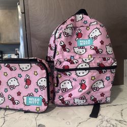 Hello kitty Back pack & Lunch bag