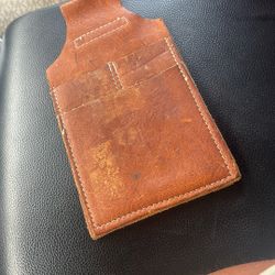 Leather Pencil and Note Pad Holder