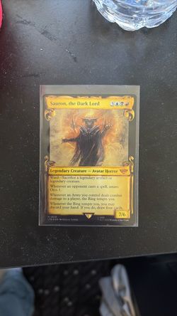 Sauron the Dark Lord MTG LTR Showcase Scrolls Foil