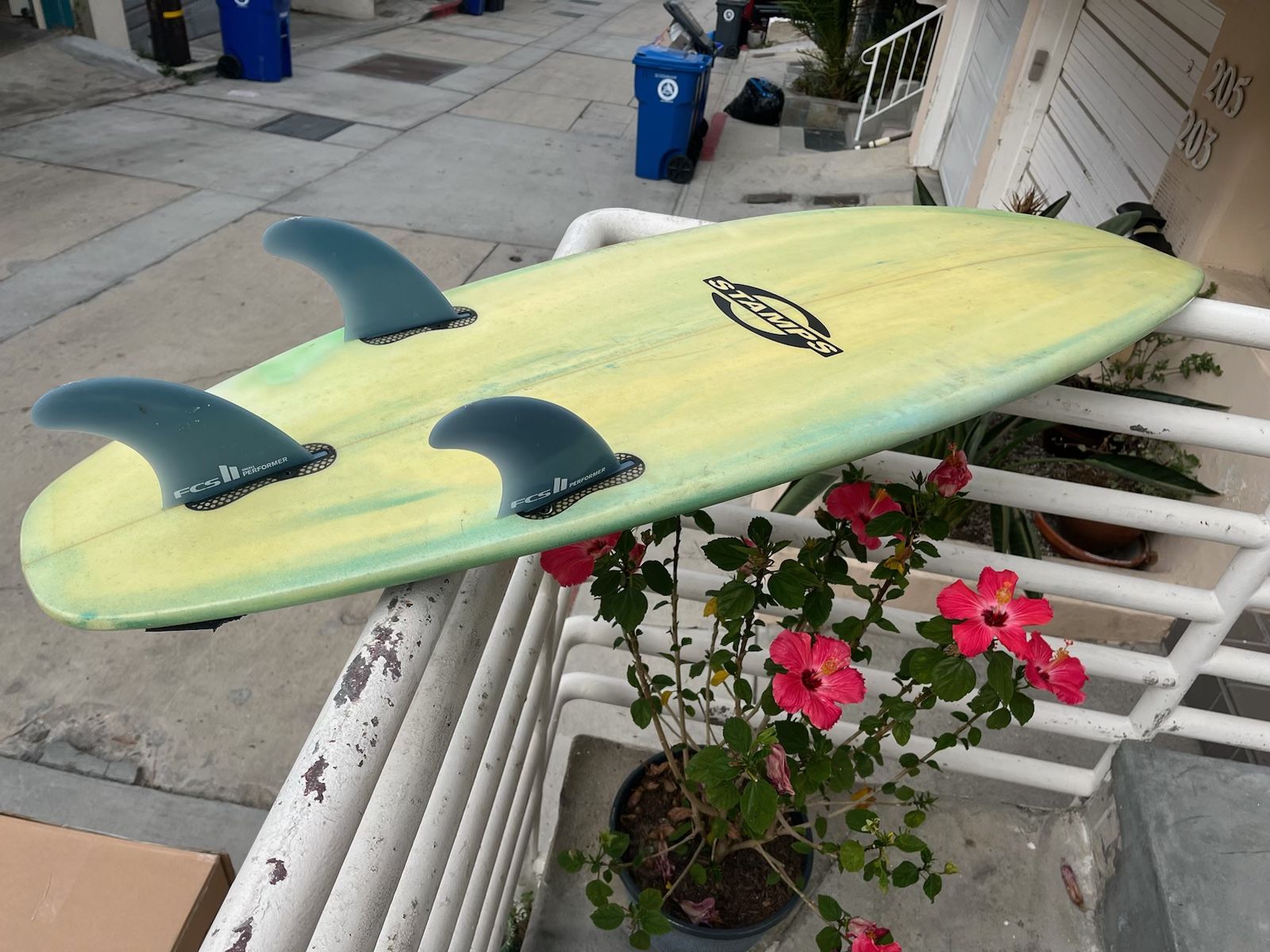 SURFBOARD———Stamps 4’10” Surf Board