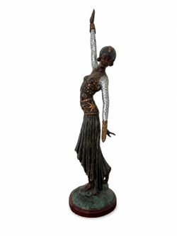 large bronze woman dancer