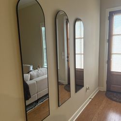 3 Arched Full Length Mirror 59"x16" 