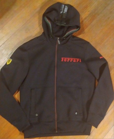 Size Small Ferrari Hoodie Full Zip Coat Jacket Puma