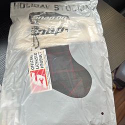 Snap-On Christmas Plaid Stocking