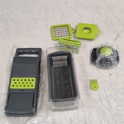 BRWH-B0DFQ4BNPS   14-in-1 Vegetable Chopper, Mandoline Slicer and Food Processor - Kitchen Essentials for Effortless Food Prep - Includes Salad Spinne