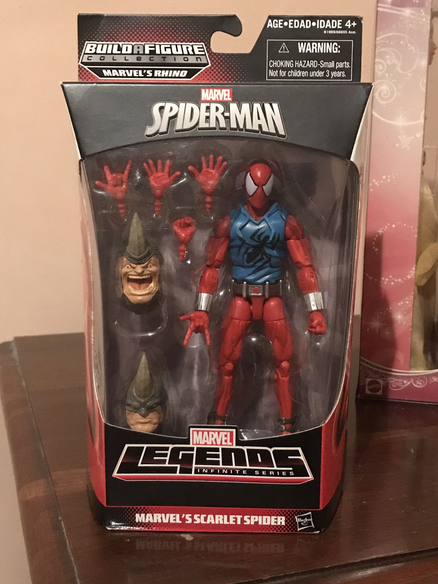 Marvel legends Scarlet Spider with Rhino BAF heads new sealed.