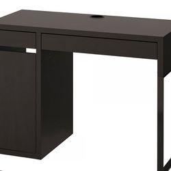 IKEA MICKE Desk, black-brown, 55 7/8x19 5/8 "