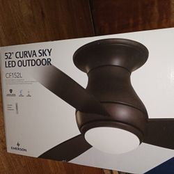Fan 52" Curva sky LED Outdoor 