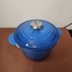Le Creuset Enameled Cast Iron Rice Pot with Lid & Stoneware Insert, 2.25 qt., Marseille