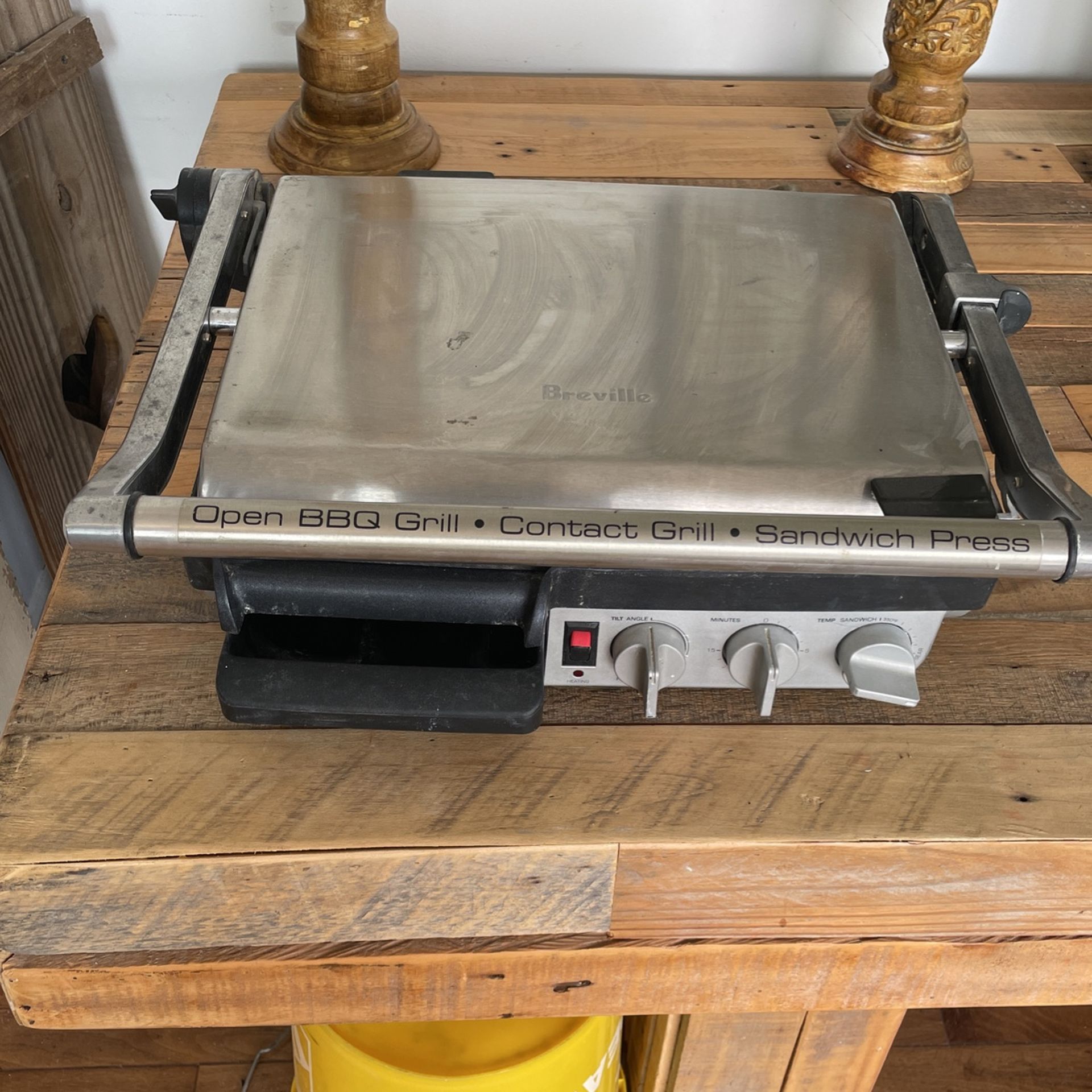 Breville Open BBQ Grill Contact Grill Sandwich Press Panini Press