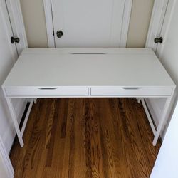 Ikea ALEX large white home office school desk computer writing table arts studio design drafting