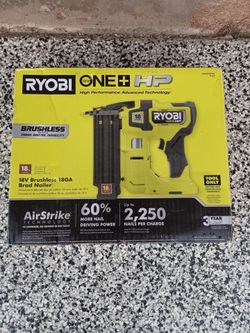BRAD NAILER 18GA RYOBI 18V TOOL ONLY