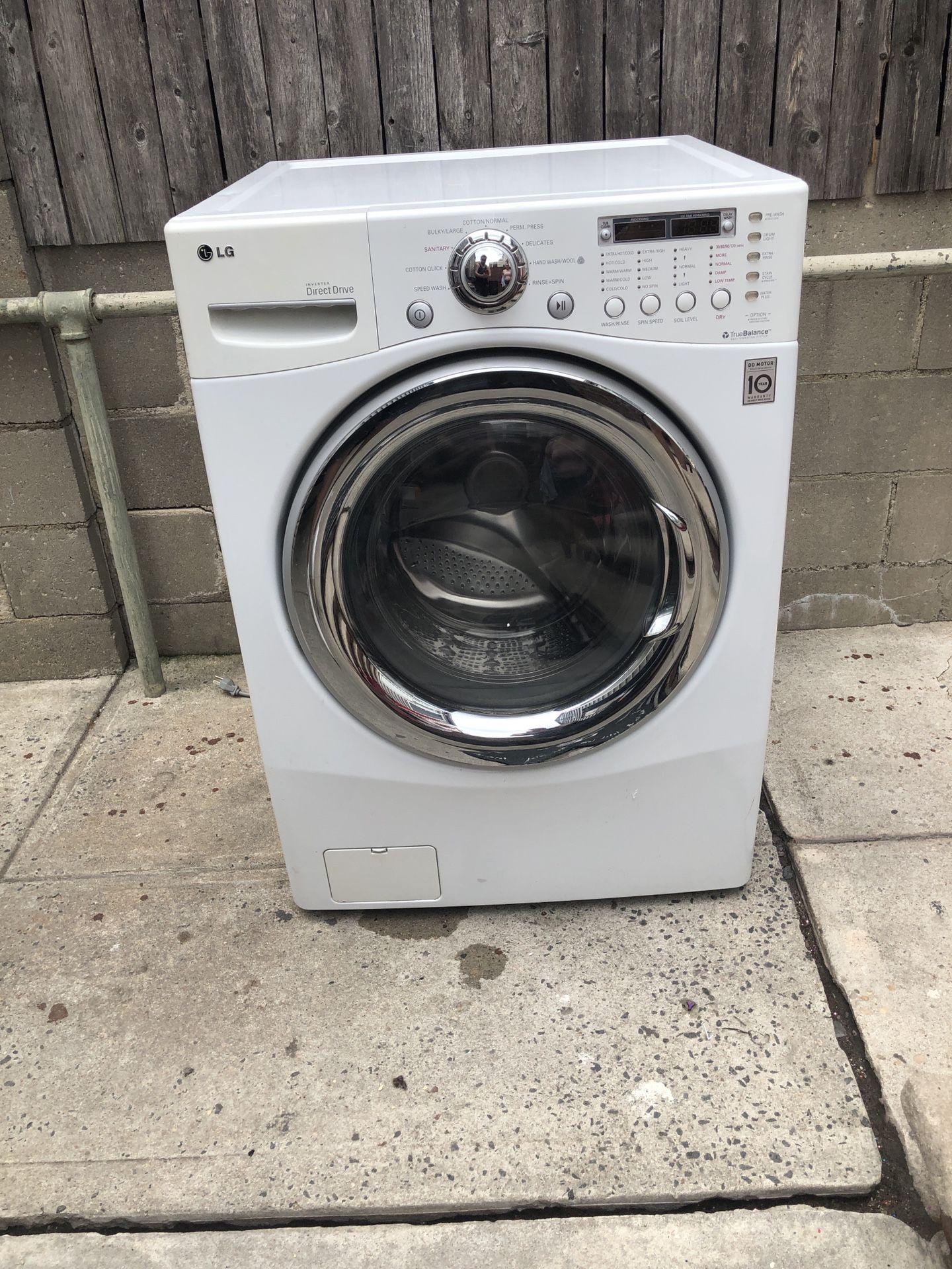 Lg washer and dryer machine combo