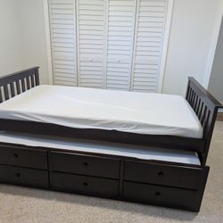 Trundle Bed twin size w/Mattress 