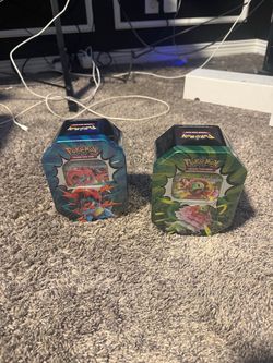 2 Pokémon Ascended Heroes ex Tins – Mega Feraligatr & Mega Meganium – Sealed