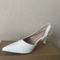 Women’s White Heels 