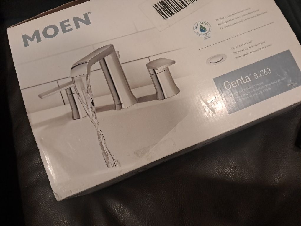 MOEN Genta 8” Widespread Double Handle Bathroom Faucet Chrome