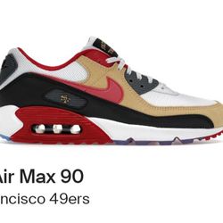 DS NIKE AIR MAX 90 49ERS $200