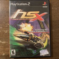 HSX Hyper Sonic Xtreme (Sony Playstation 2, PS2, 2003) Complete with Manual 