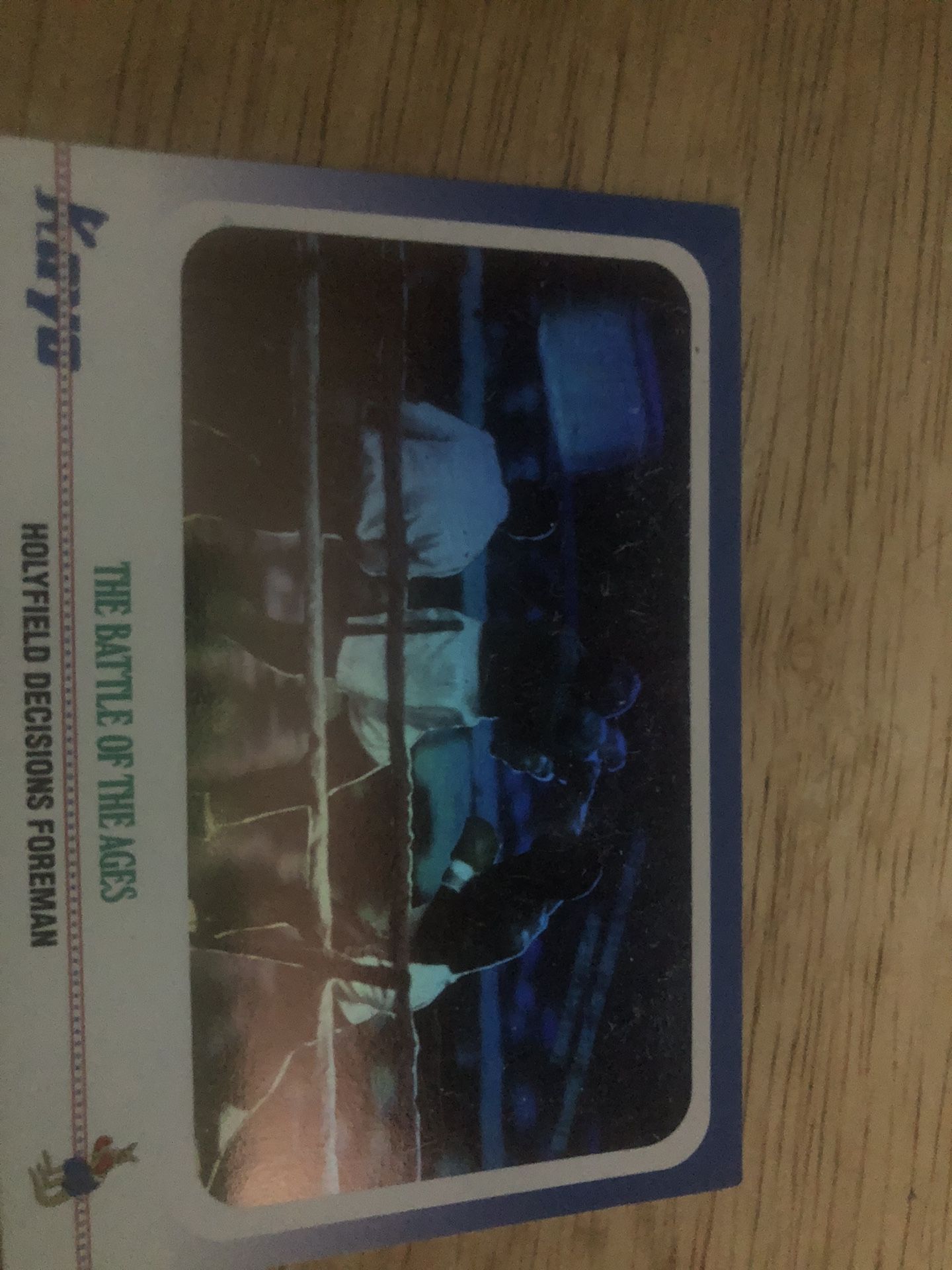 Boxing Reflective Card