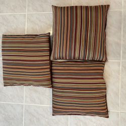 Set of 3 Cushion Covers Size 16x16 Inches 