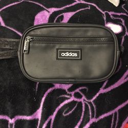 Adidas Cross Body Bag Black Leather 