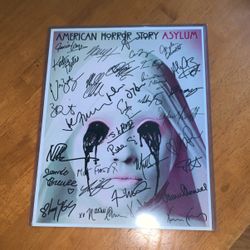 American horror story asylum autographed photo reprint 11x14