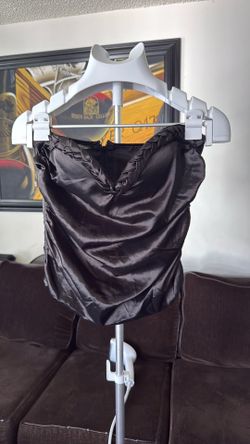 Black corset satin
