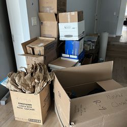 Free Moving Boxes Plus Packing Material