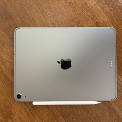 iPad Air 11” (M3, 128GB, WiFi + Cellular, T-Mobile) + Apple Pencil Pro + Case – Excellent Condition
