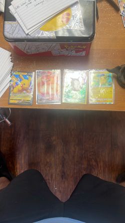 Pikachu, Pikachu V, Chubby Pikachu, And Eevee Vmax