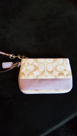 Lavender Coach wristlet