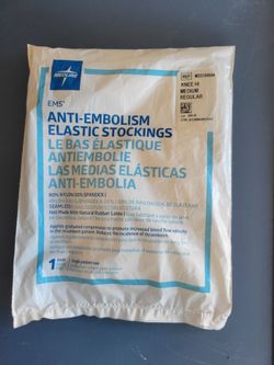 Medline EMS Knee-High Anti-Embolism Elastic Stockings