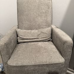 Nursery rocking chair with rocking ottoman