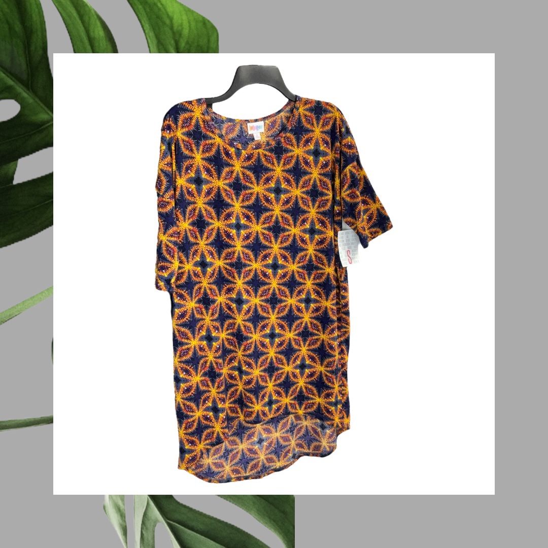 LulaRoe New w Tags Multicolor Geometric Print Long Shirt Women Small