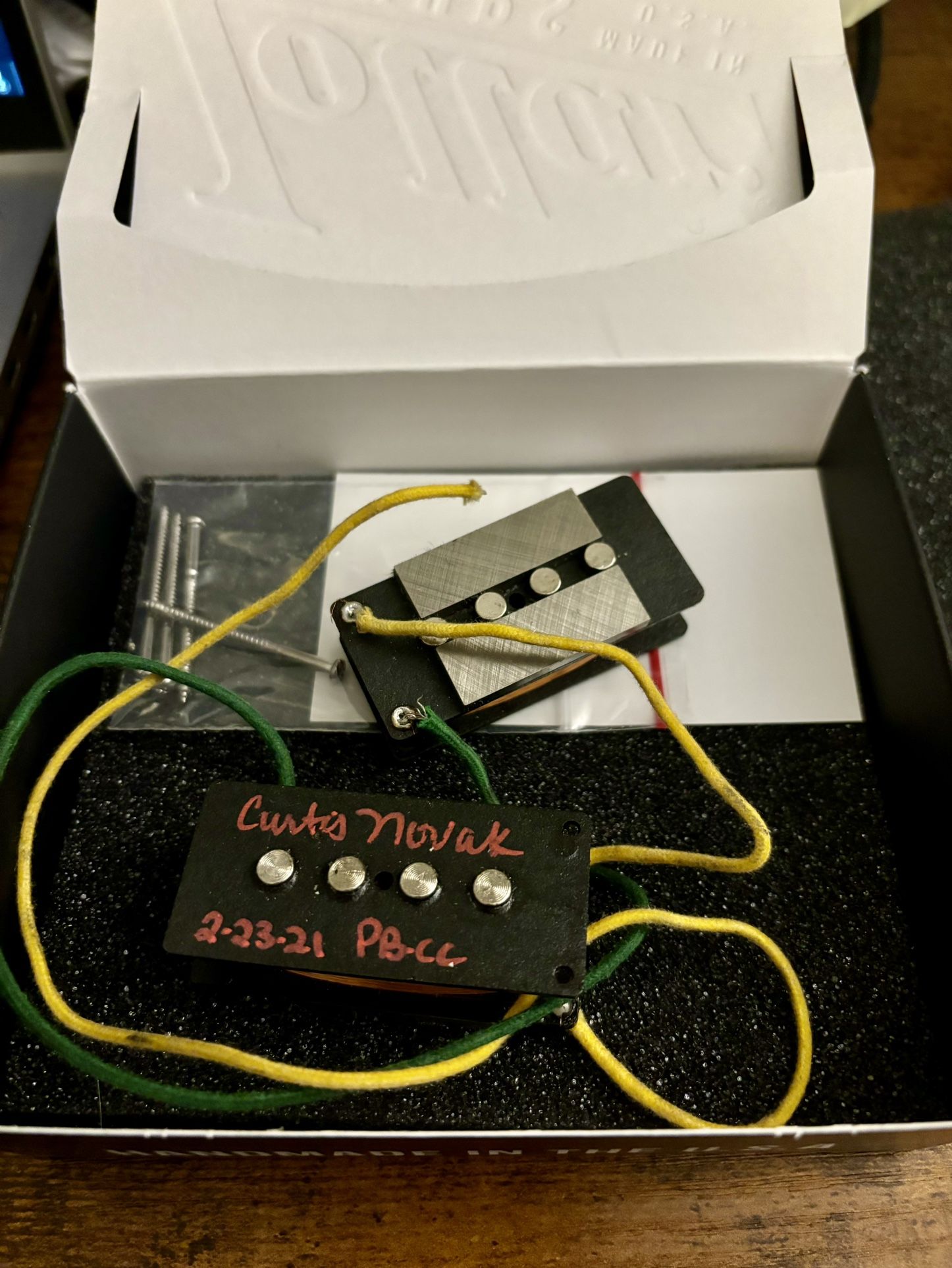 Curtis Novak PB-CC Bass Pickups - 2021