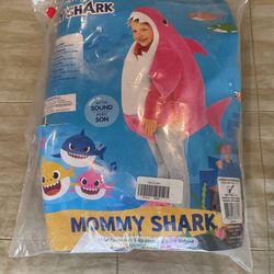 Pink Shark Costume 2T
