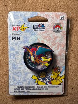 NEW Pokemon XP World Championships 2026 San Francisco Charizard Glitter Pin