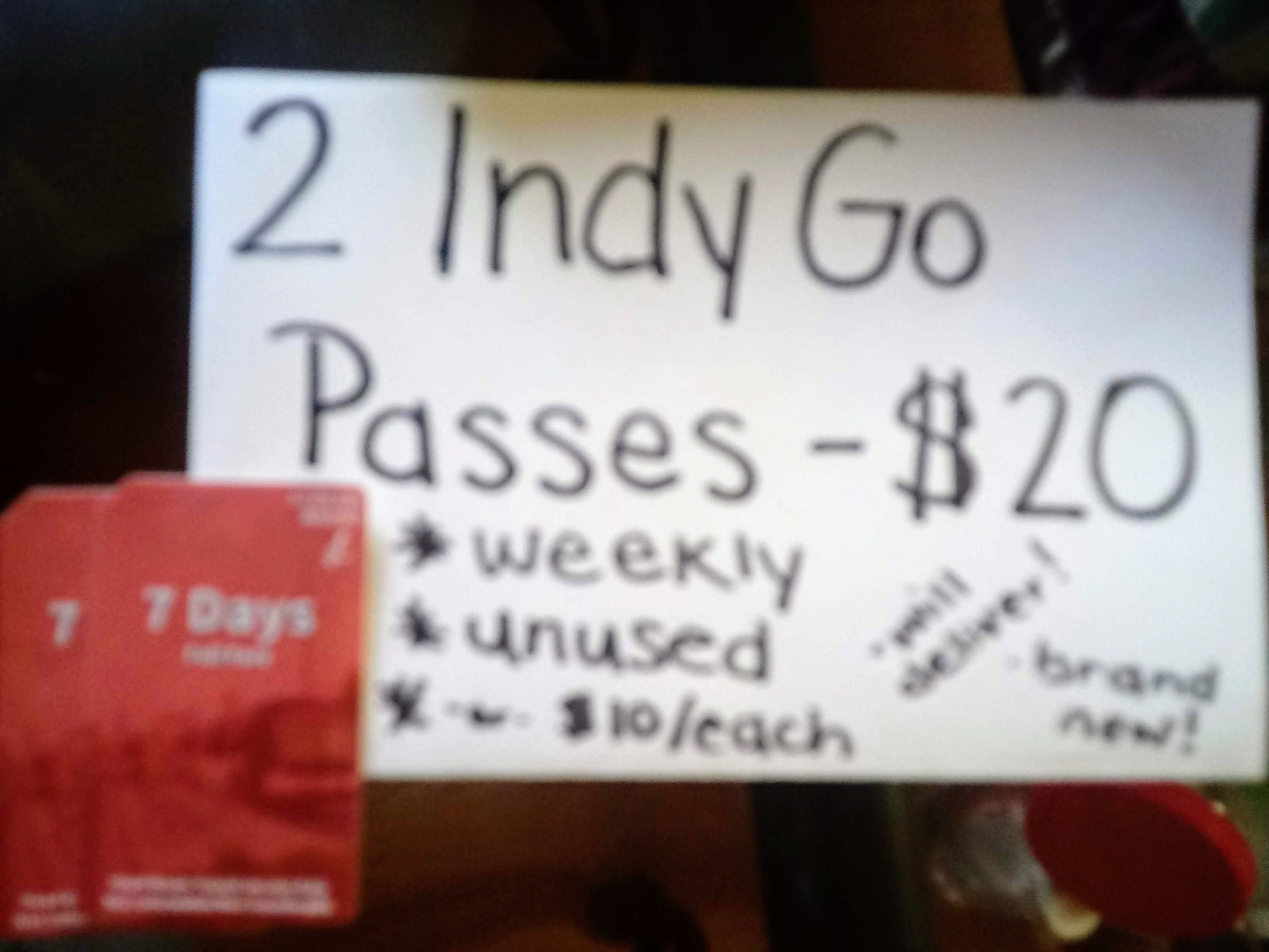 Two IndyGo Week Passes