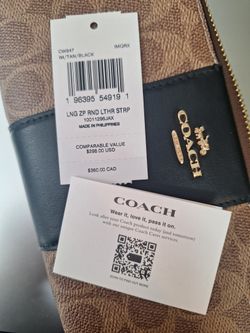 Coach Brown/black Wallet