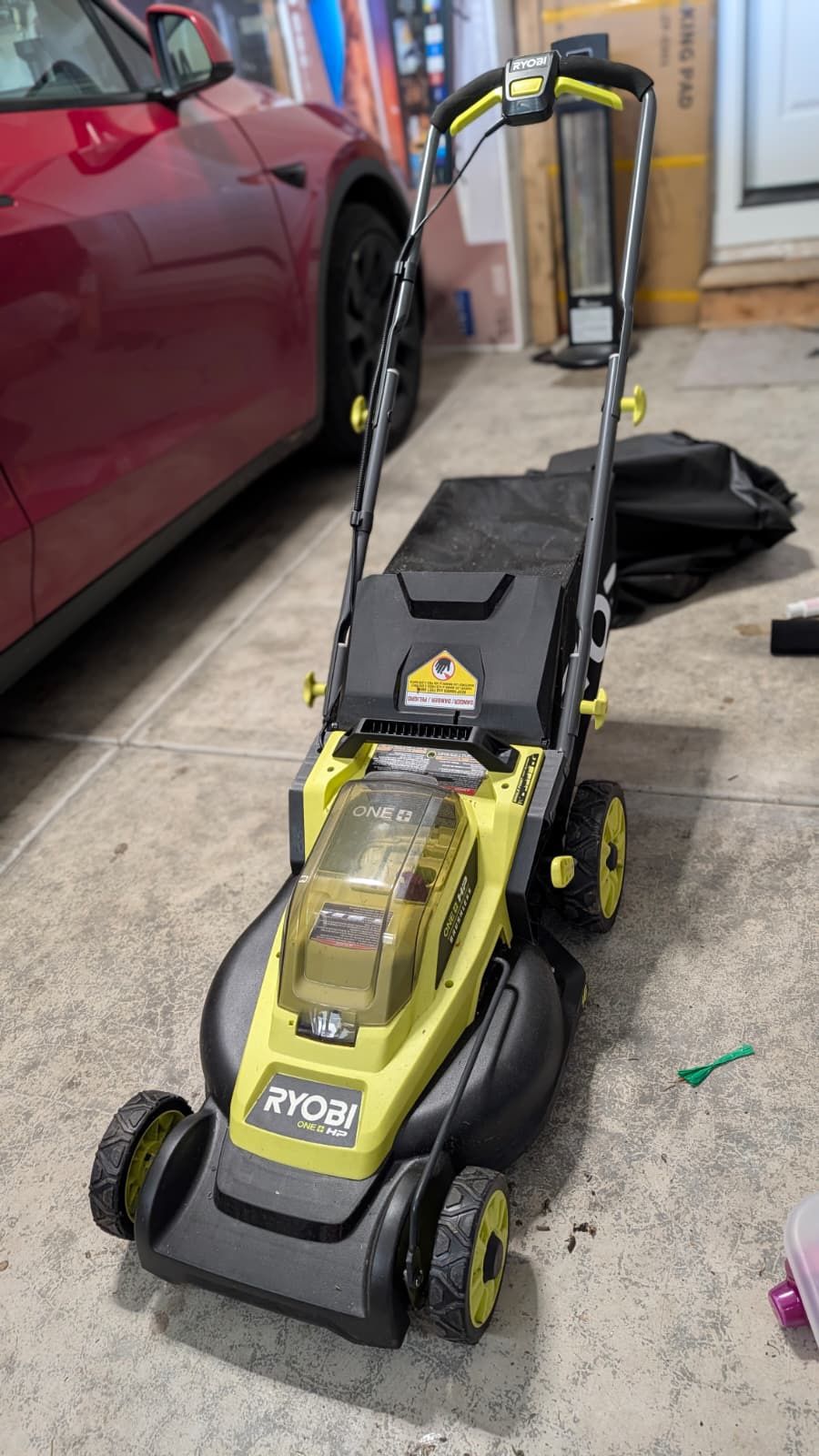 RYOBI 18V Brushless Lawn Mower