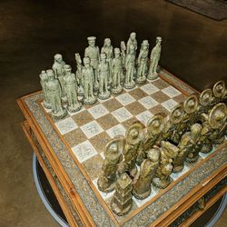 Historical Carved Chess Set 
