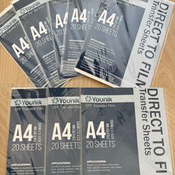 DTF Transfer Film 8.3*11.7 Inch 160 sheets NEW