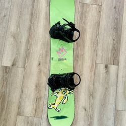 RARE Burton Chopper Custom Snowboard 135cm with bindings