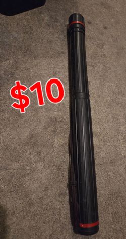 Black Plastic Art Poster expandable tube with Strap